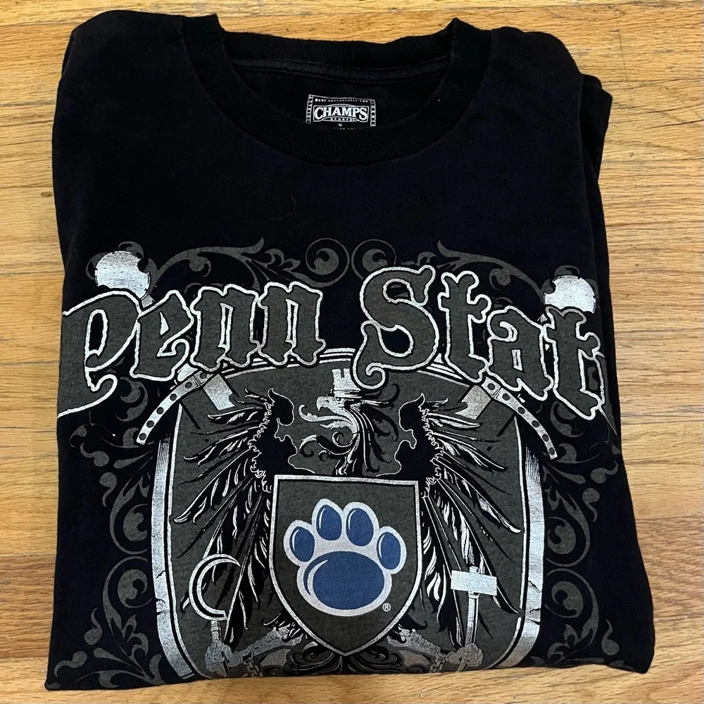 Champs Penn State Nittany‎ Lions Black Graphic Tee. XXL